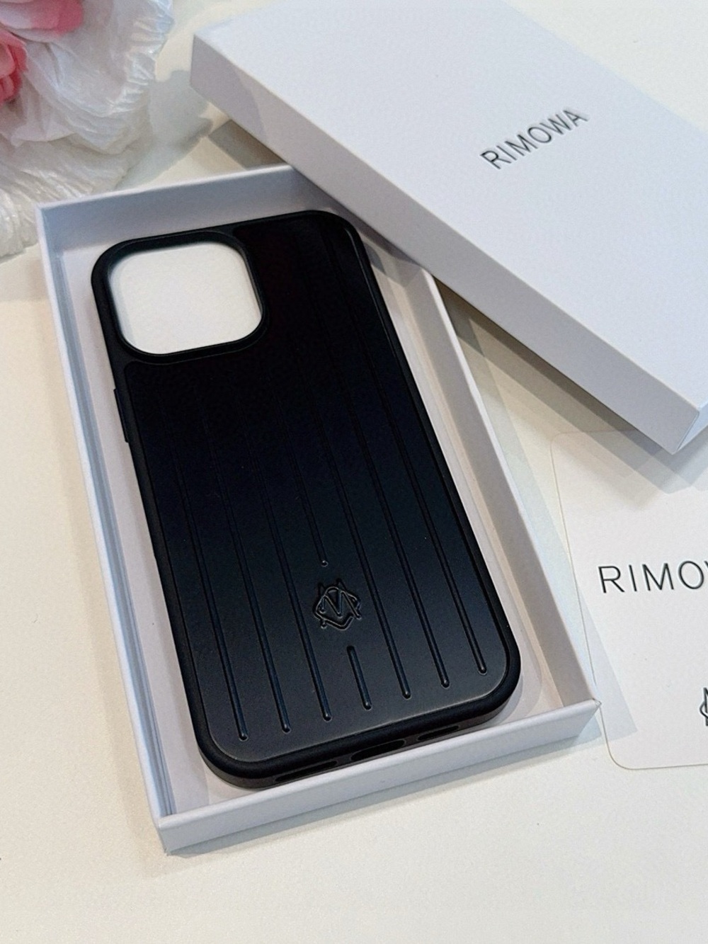 RIMOWA Black Protective Phone Case iPhone 16 pro max